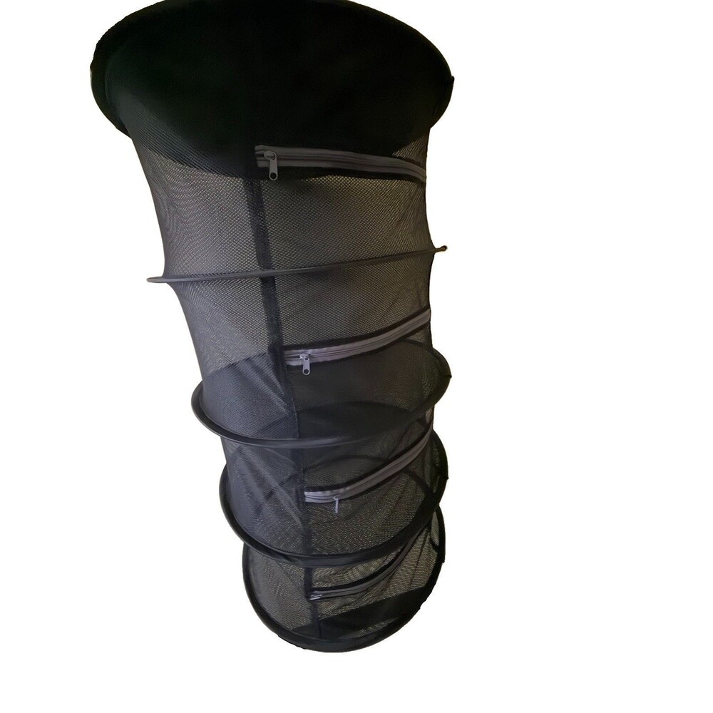 AC Infinity  2ft 4-Layer Hanging Herb Mesh Rack Foldable Drying Net with Zippers